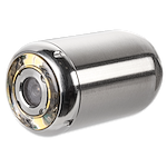 Image of a 20mm Replacement Camera Head Kit for M12™ 85’ High Flex Compact Inspection Camera. The camera head is cylindrical with a metallic finish, featuring a lens at one end.