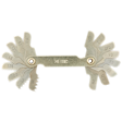  0.35-3.00 mm Metric Thread Pitch Gauge with all 16 leaves shown