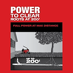 M18 FUEL Sewer Sectional Machine w/ CABLE DRIVE