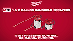 Milwaukee® M12™ 1 & 2 Gallon Handheld Sprayers