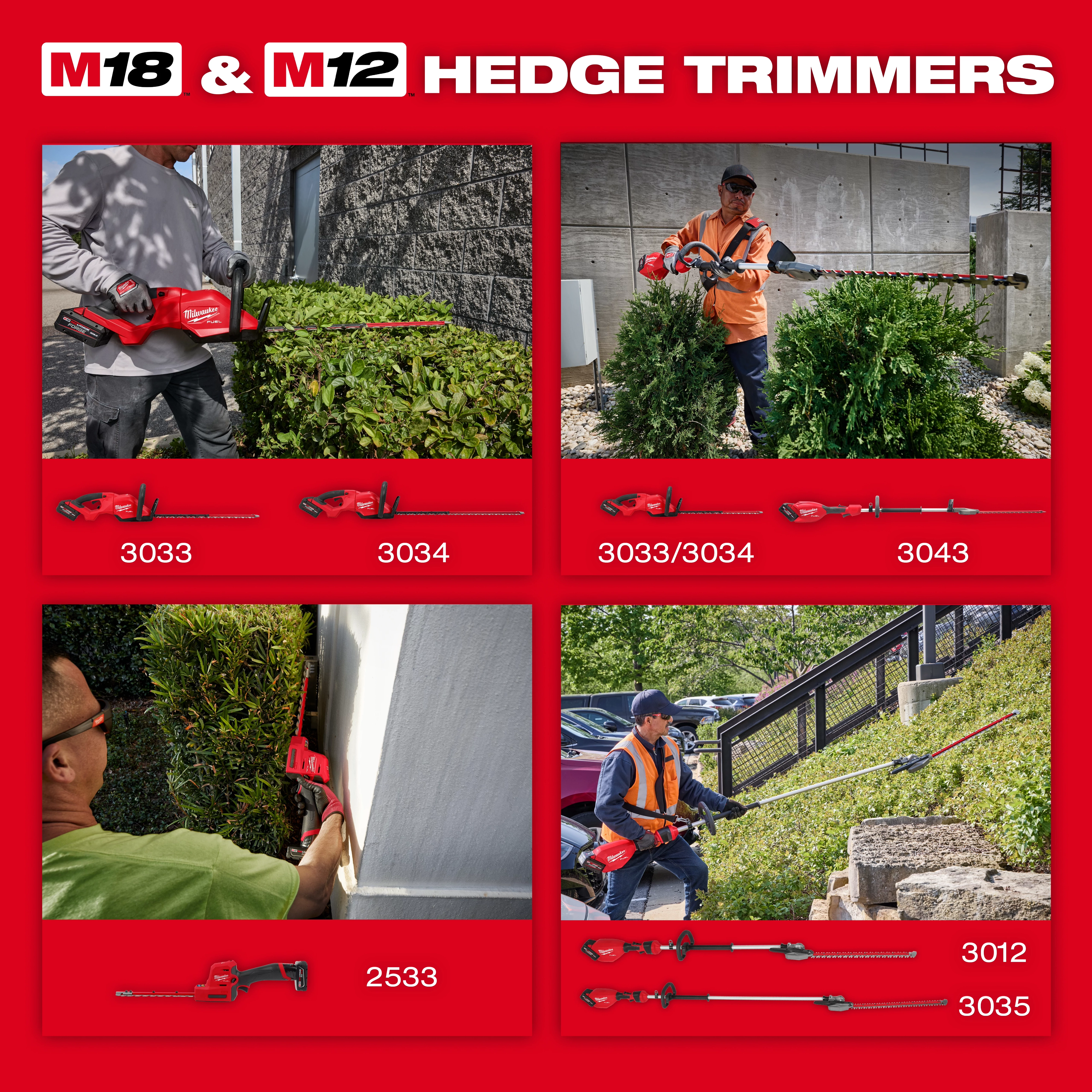 M18™ and M12™ Hedge Trimmer Guide