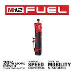 M12 FUEL 1/4" Straight Die Grinder FUEL USPs