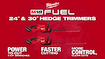 Milwaukee® M18 FUEL™ 24" & 30" Hedge Trimmers