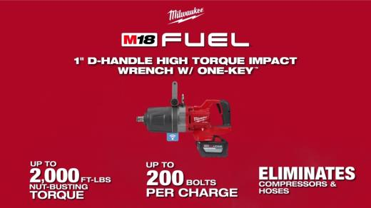 M18 FUEL 1in D-Handle High Torque Impact Wrench