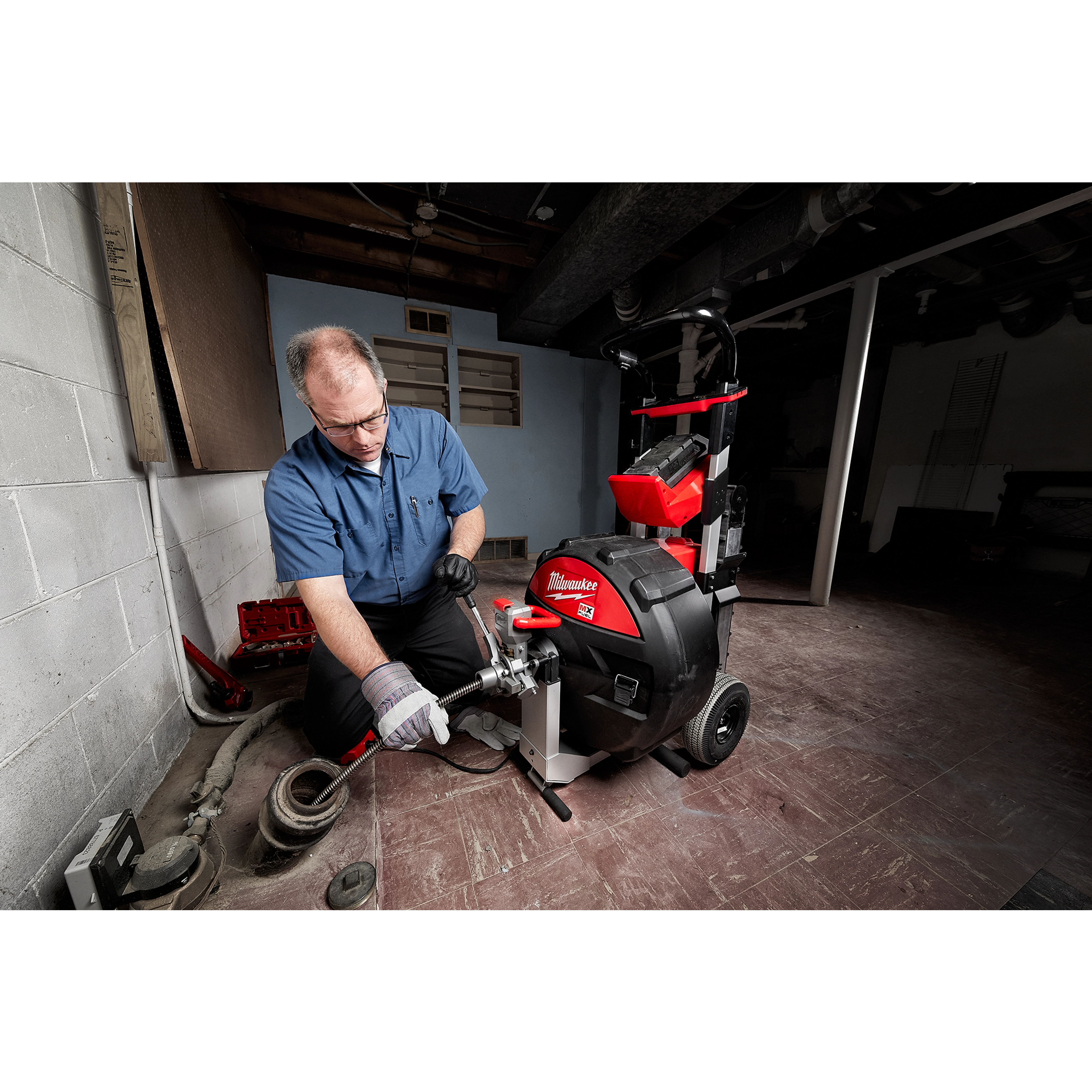 MX FUEL™ Sewer Drum Machine w/ POWERTREDZ™