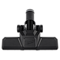 The image shows a 1-7/8" Pivoting Floor Tool by Milwaukee, designed for use with vacuum cleaners. It features a rotating head for better maneuverability and a sleek black finish with the Milwaukee logo prominently displayed.