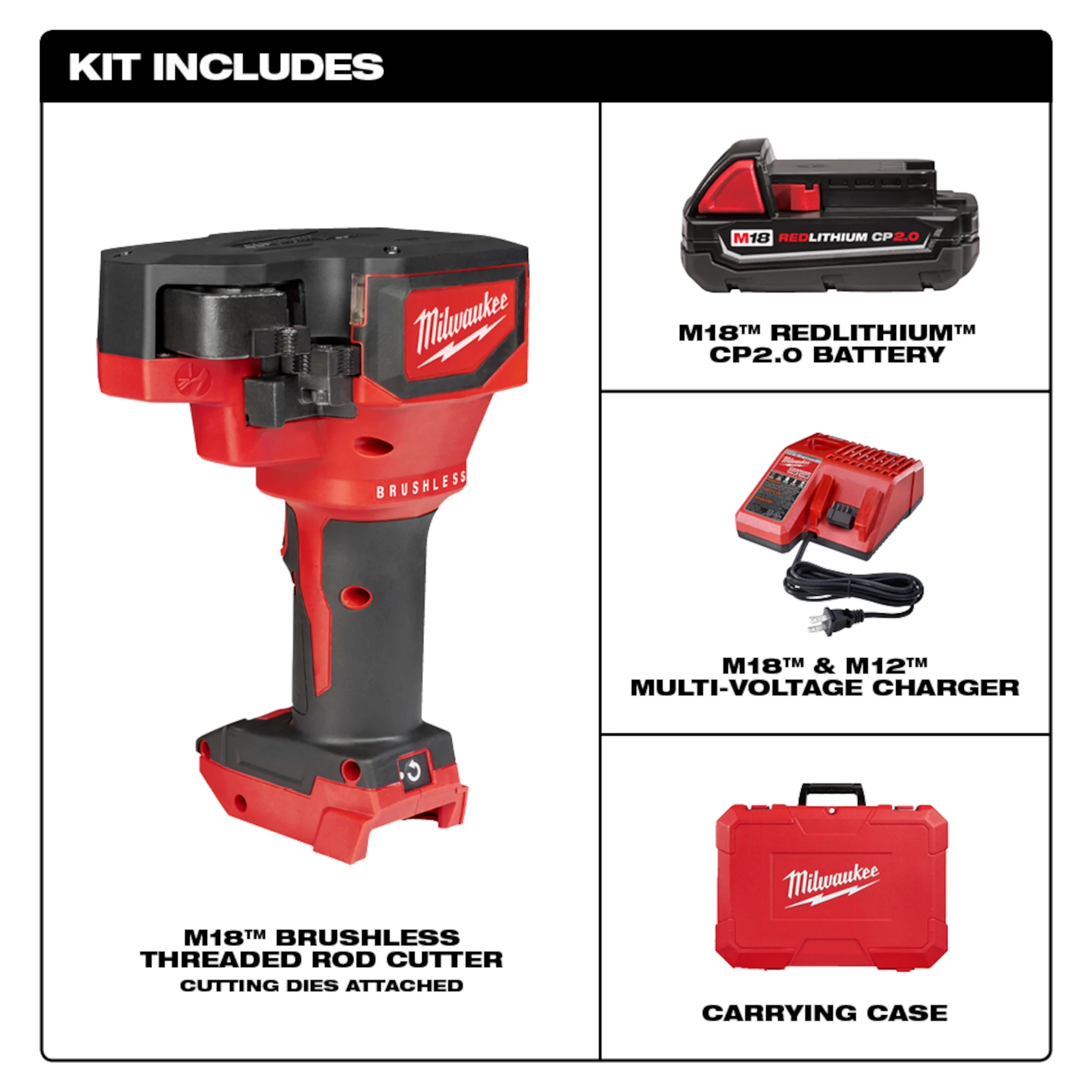 2872-21 Threaded Rod Cutter Kit Includes