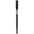 The image shows a SHOCKWAVE™ 6" Impact Duty Magnetic Bit Holder. It is black with a red label in the middle displaying the Milwaukee brand logo. The magnetic bit holder is designed for impact duty use.
