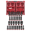 SHOCKWAVE Impact Duty 1/2 in. Drive Metric and SAE Deep Well Impact PACKOUT Socket Set  31 Piece