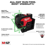 M12™ Green Cross Line & 4-Points Laser Kit Walk Around