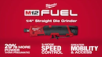 Milwaukee M12 FUEL 1_4 Straight Die Grinder