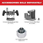 M18 FUEL™ Compact Router Accessories Available