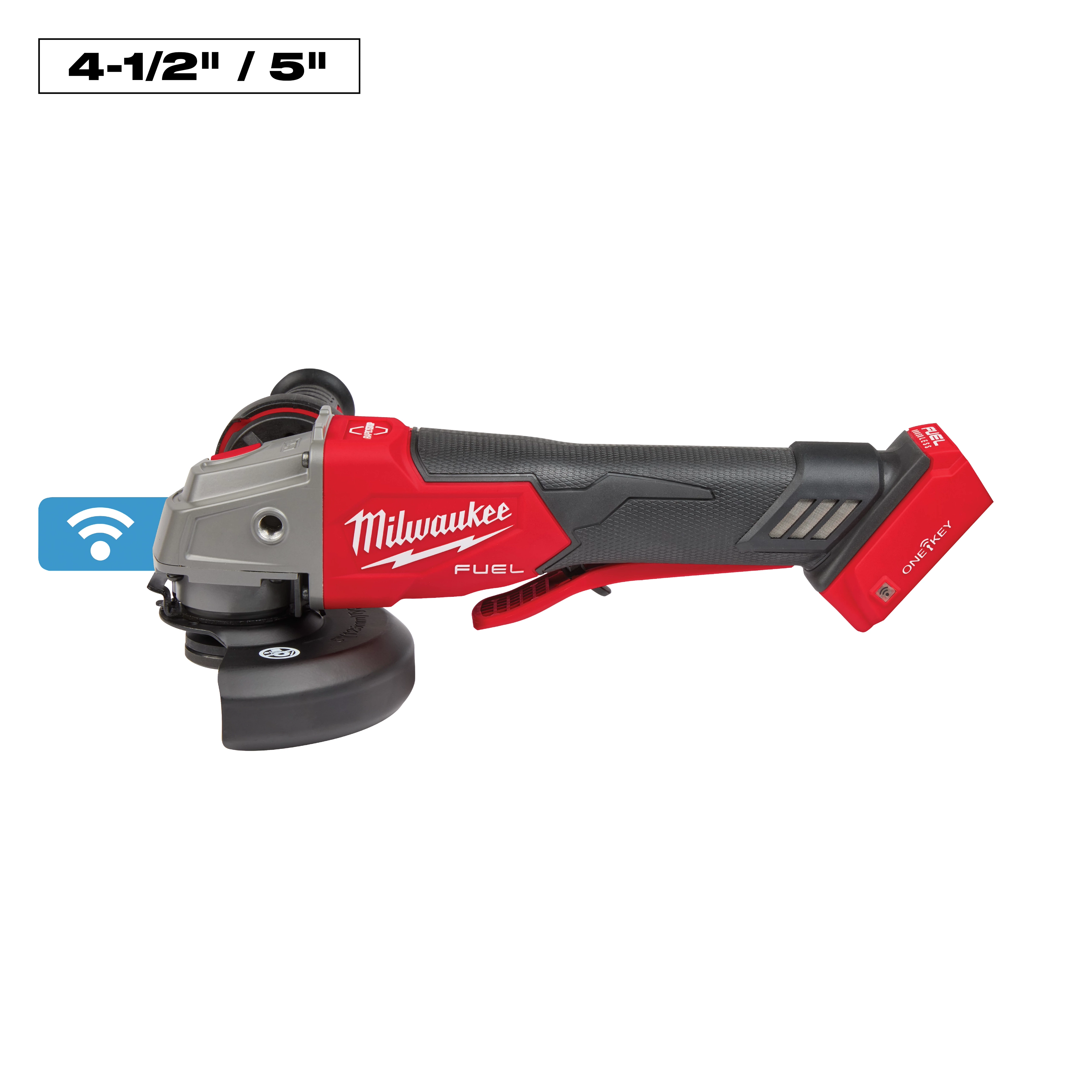 M18 FUEL 18V Lithium-Ion Brushless Cordless 4-1/2 in./5 in. Braking Grinder With Paddle Switch (Tool-Only)