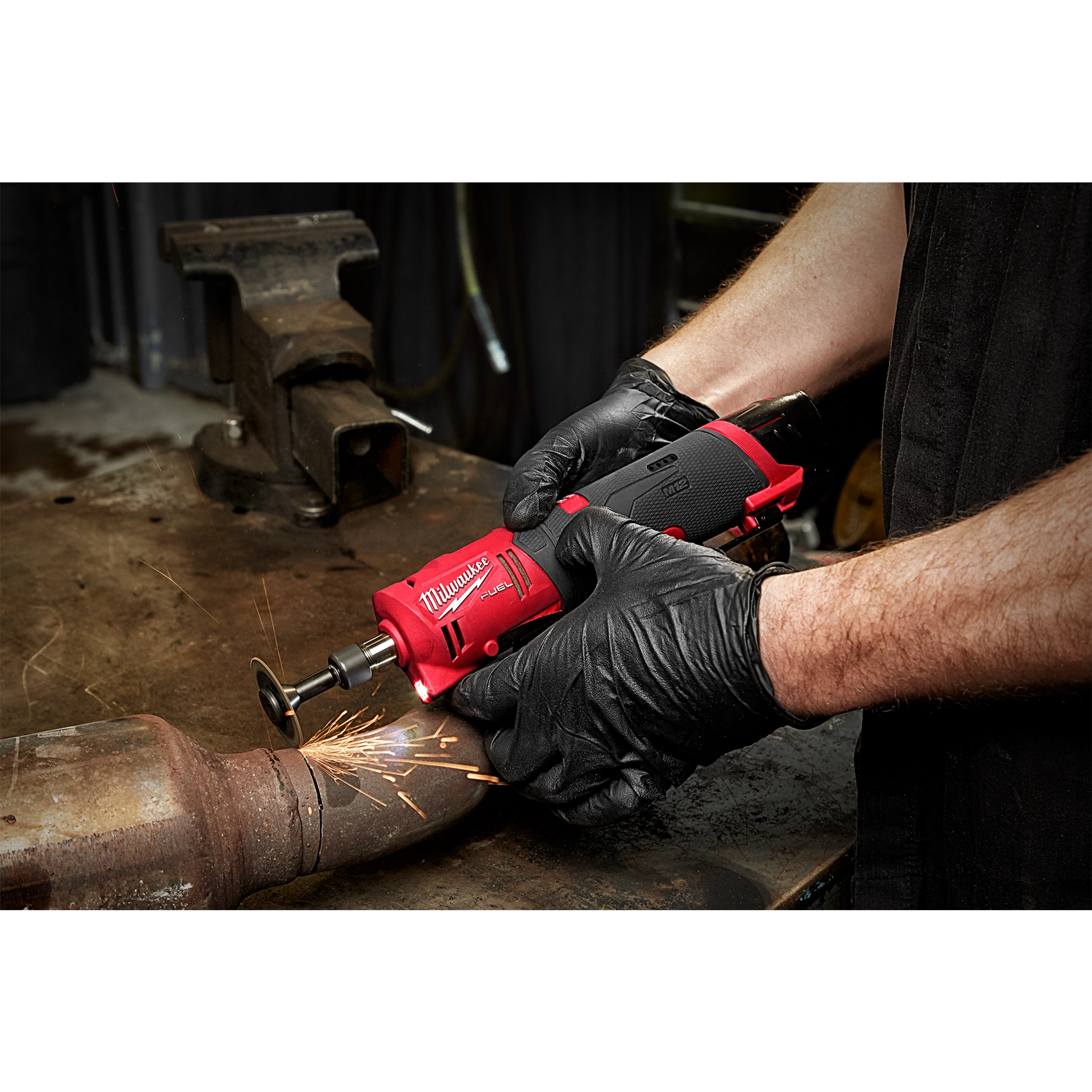 M12 FUEL 1/4" Straight Die Grinder Kit