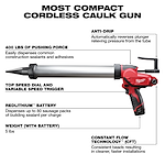 M12 12-Volt Lithium-ion Cordless 20 oz. Aluminum Barrel Caulk and Adhesive Gun Kit with(1) 1.5Ah Battery & Charger