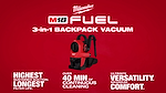 Milwaukee® M18 FUEL™ 3-in-1 Backpack Vacuum