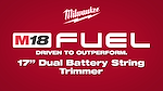 Milwaukee® M18™ FUEL Dual Battery 17 Inch String Trimmer
