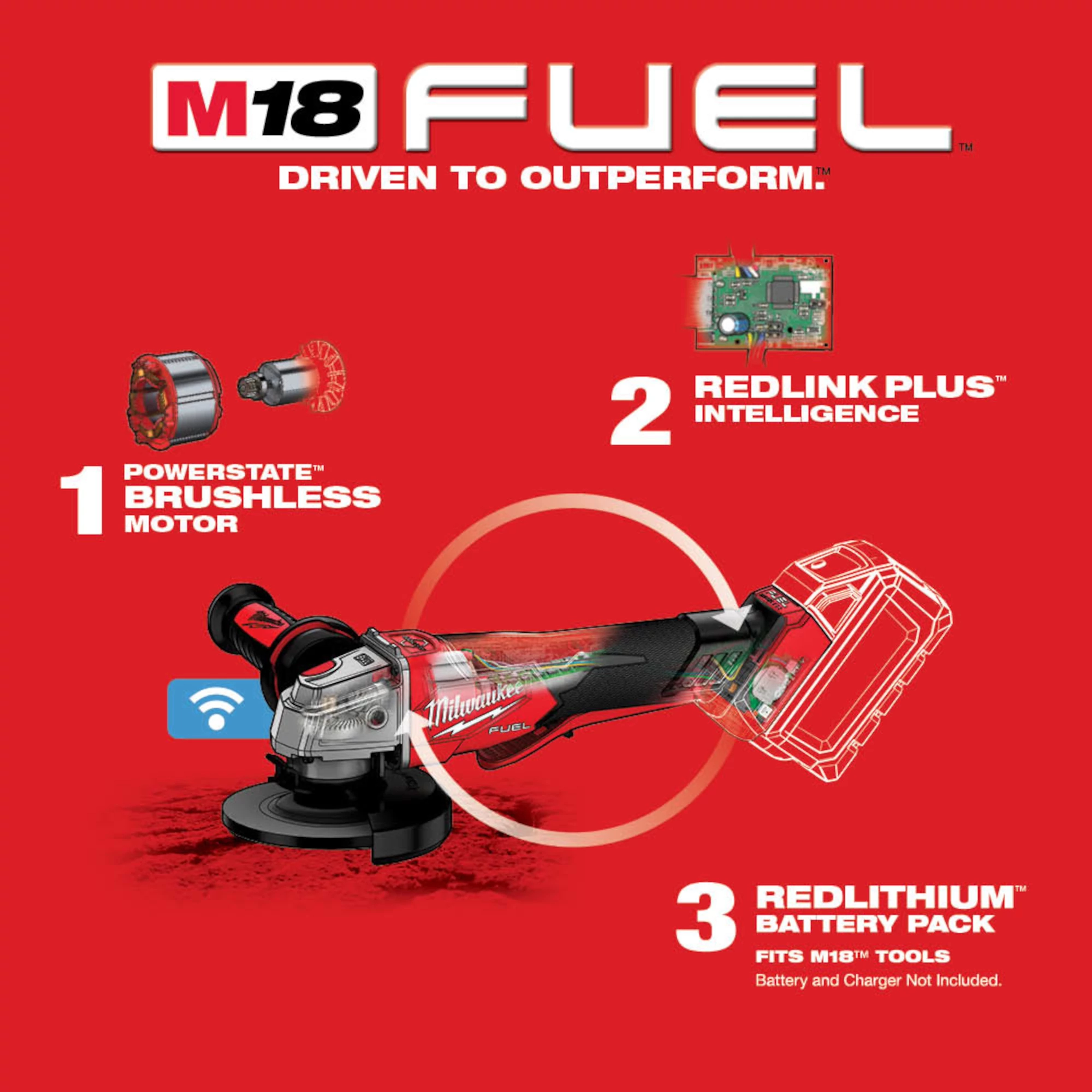 M18 FUEL™ Braking Grinder w/ ONE-KEY