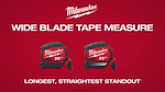 MILWAUKEE Wide Blade Tape Measures