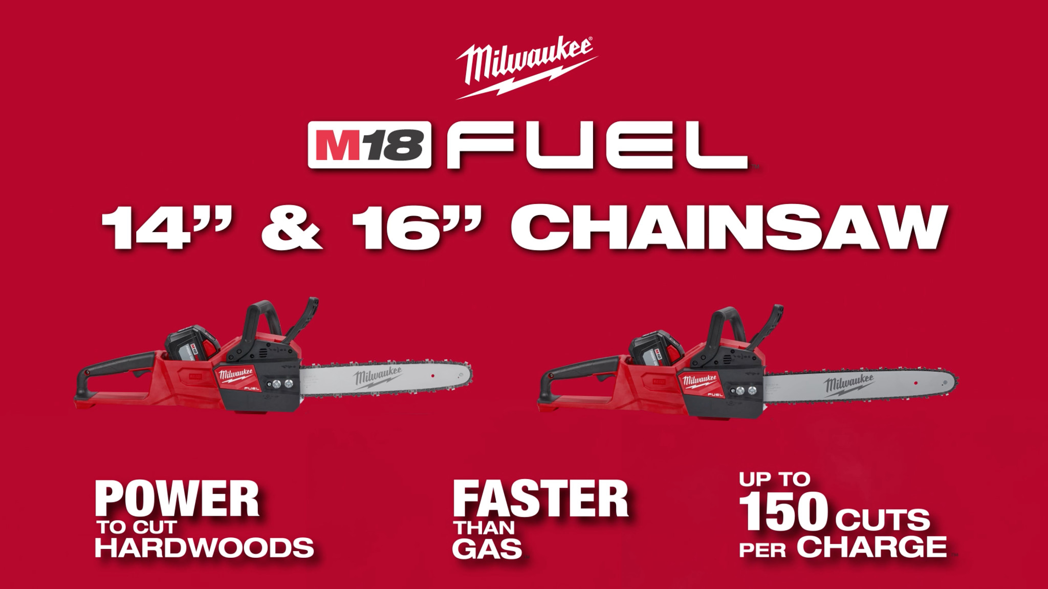 M18 FUEL™ 14 & 16 Chainsaws