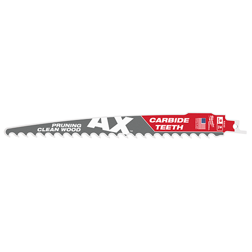 48-00-5232 - 3 TPI 9" The AX™ with Carbide Teeth for Pruning & Clean Wood Sawzall Blade 1PK