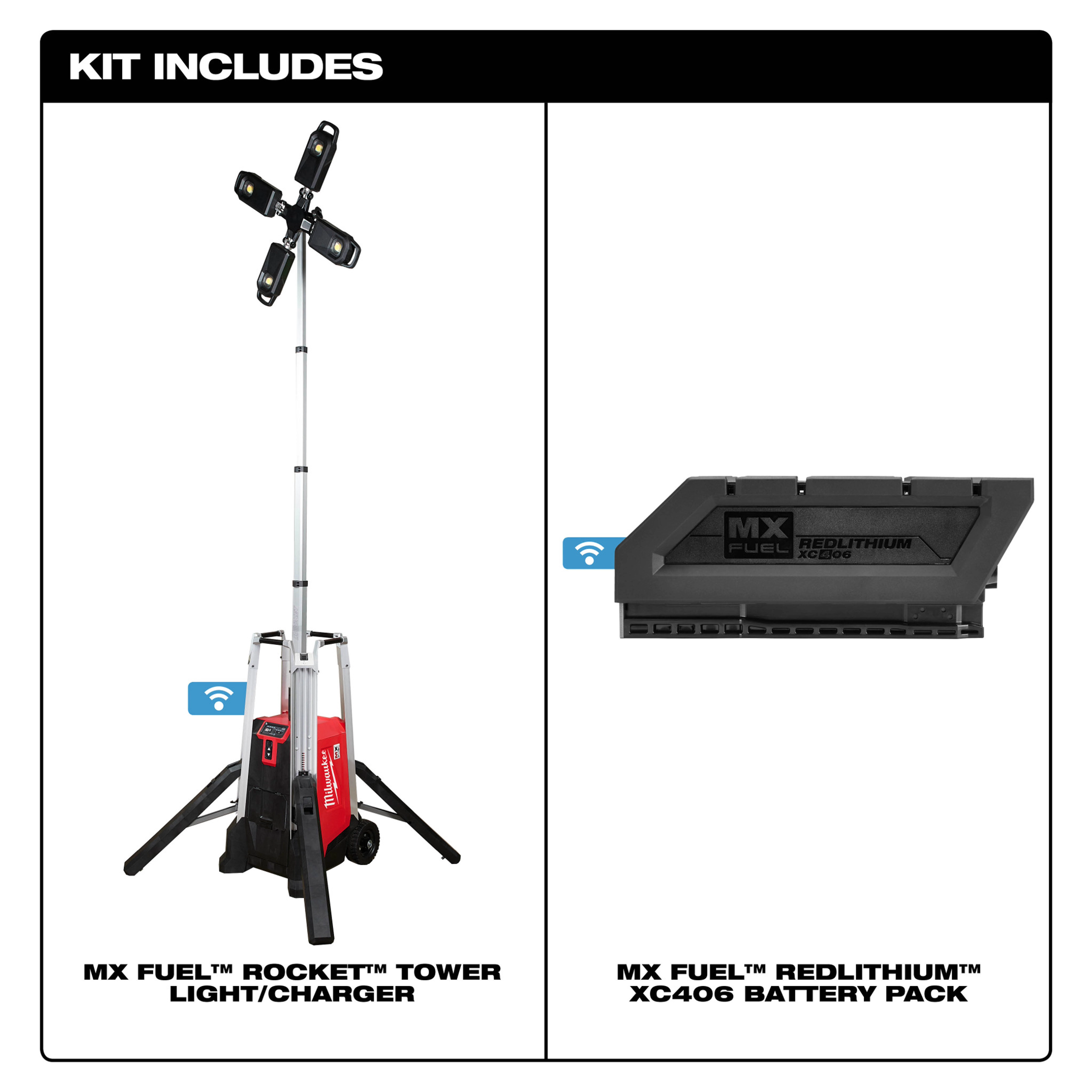 MX FUEL™ ROCKET™ Tower Light/Charger