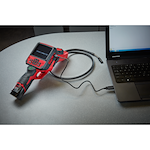 2315-20 M-Spector FLEX™ Console, 3 ft Inspection Camera Cable w/ PIVOTVIEW™, SD Card, USB Cable, (1) M12™ REDLITHIUM™ Compact Battery Pack, Charger and Carrying Case - M-SPECTOR FLEX™ Inspection Camera Cable W/ PIVOTVIEW™ Kit